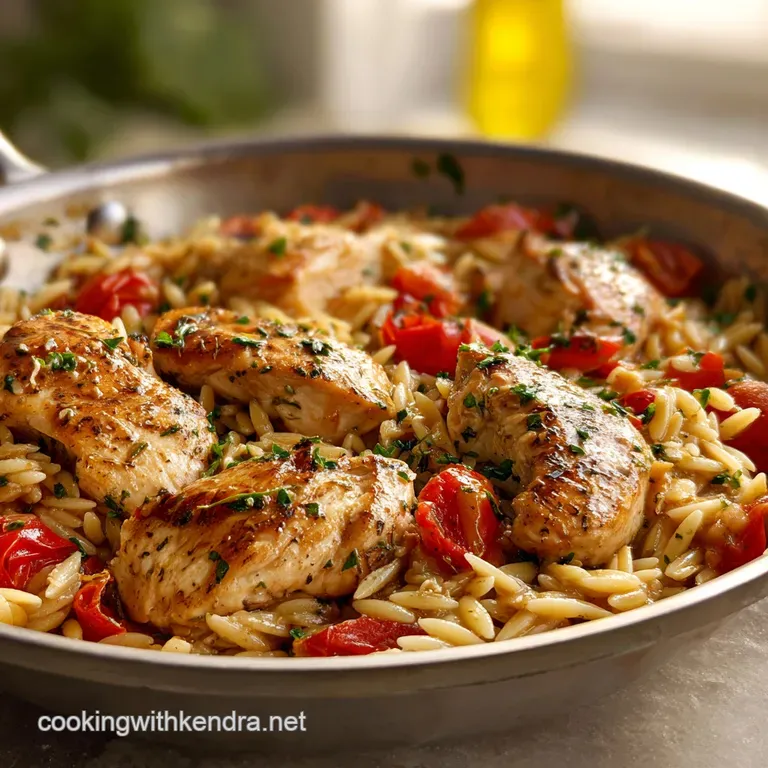 One Pan Chicken and Orzo