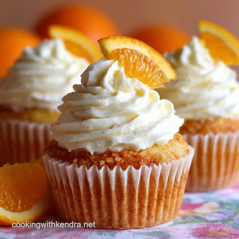 Orange Creamsicle Cupcakes the Zesty Orange Dream Swirl Recipe presentation