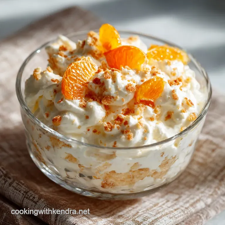 Orange Fluff Salad: the Effortless 10-Minute Sunshine Dream Dessert presentation