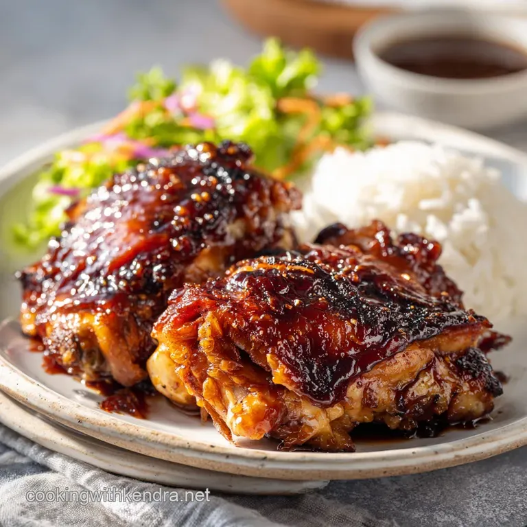 Oven Baked Chicken With BBQ Thighs