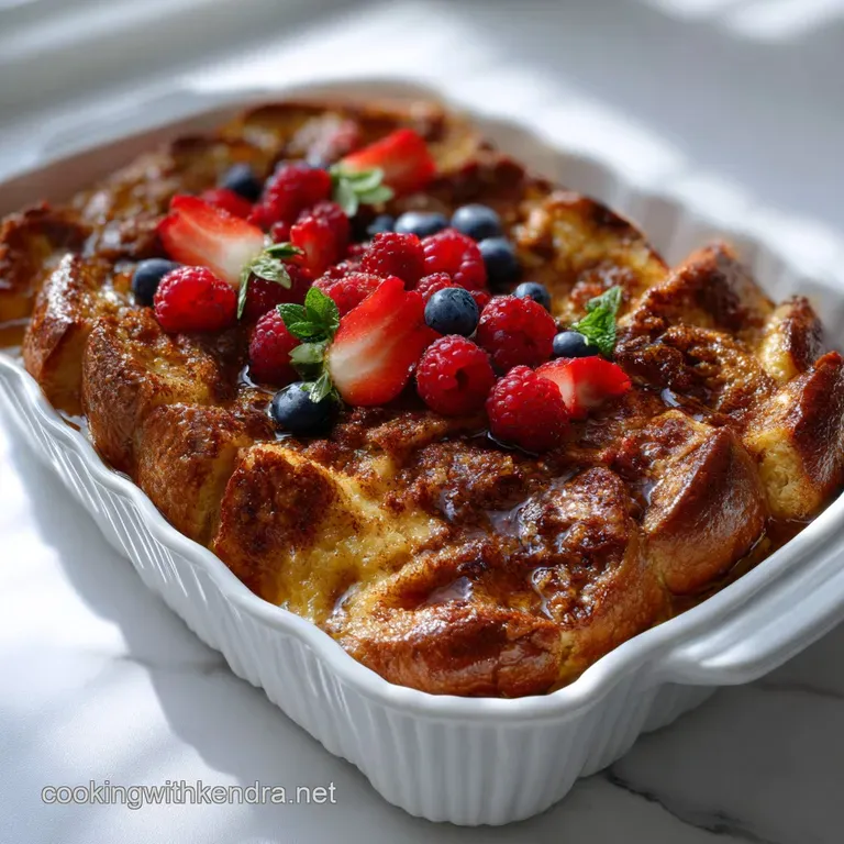 French Toast Casserole: the Ultimate Overnight Bake presentation