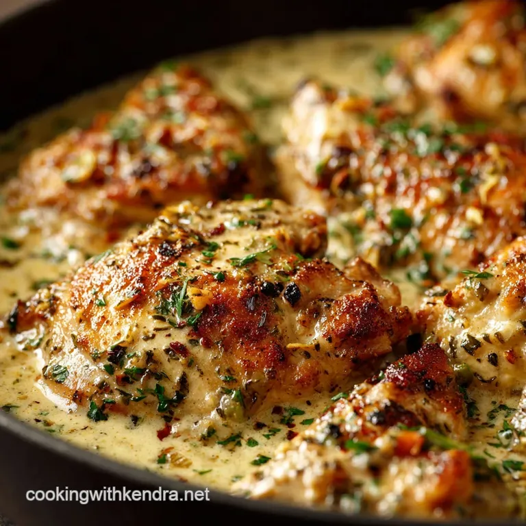 Creamy Garlic Chicken: The Chefs Classic Pan-Seared Weeknight Indulgence