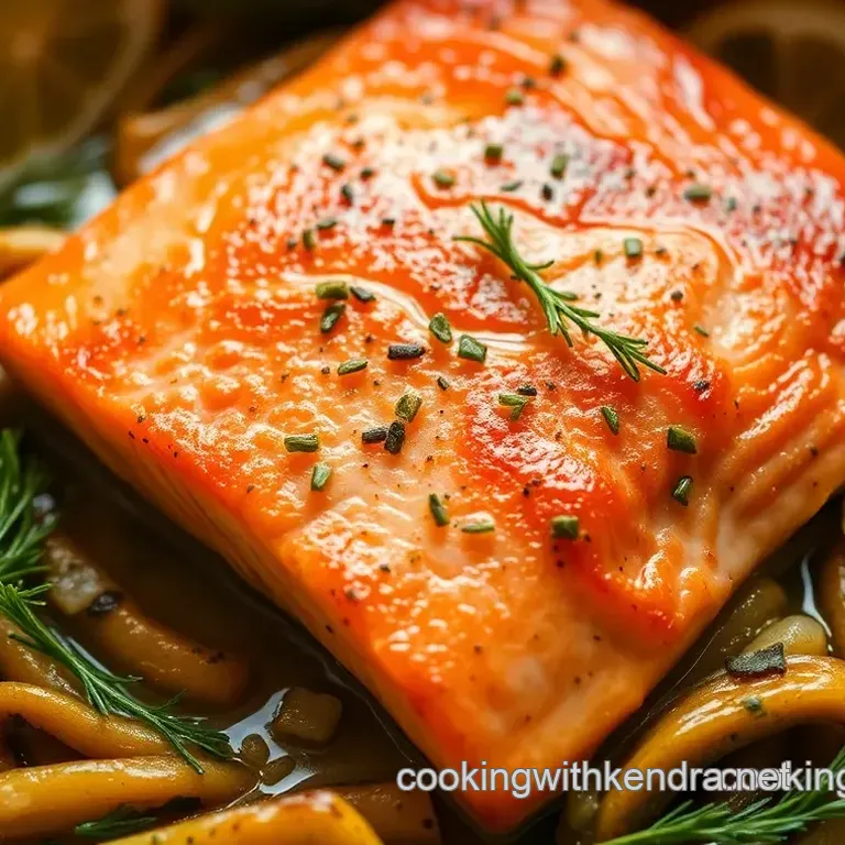 Pan-Seared Norwegian Salmon with Lemon-Dill Butter Sauce