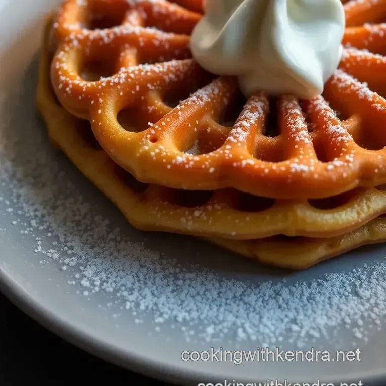 Pancake Mix Funnel Cakes presentation