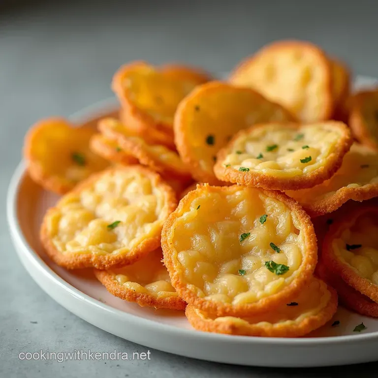 Parmesan Crisps with Balsamic Glaze