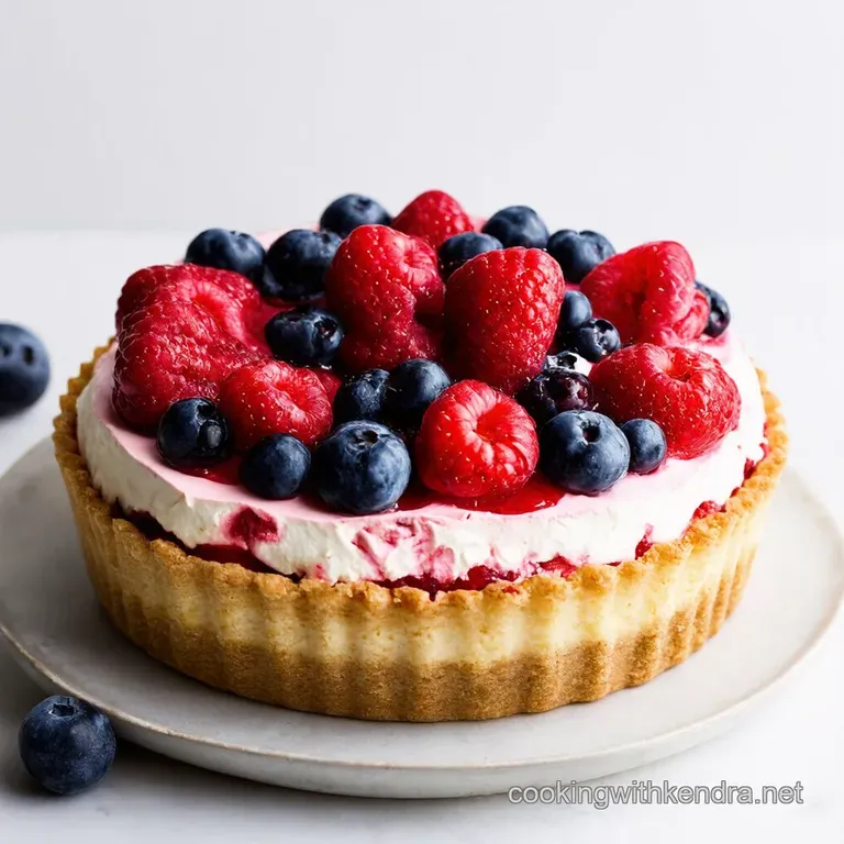 Patriotic Berry Trifle Tart