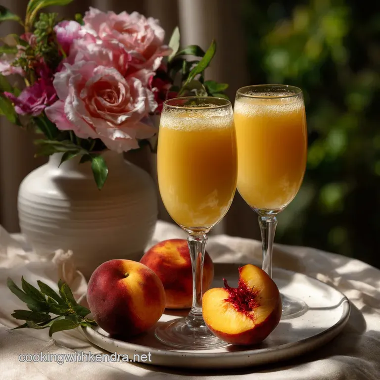 Peach Bellini: Silky Integrated Summer Sip