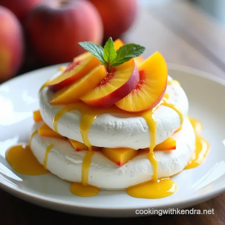 Peach Perfect Pavlova