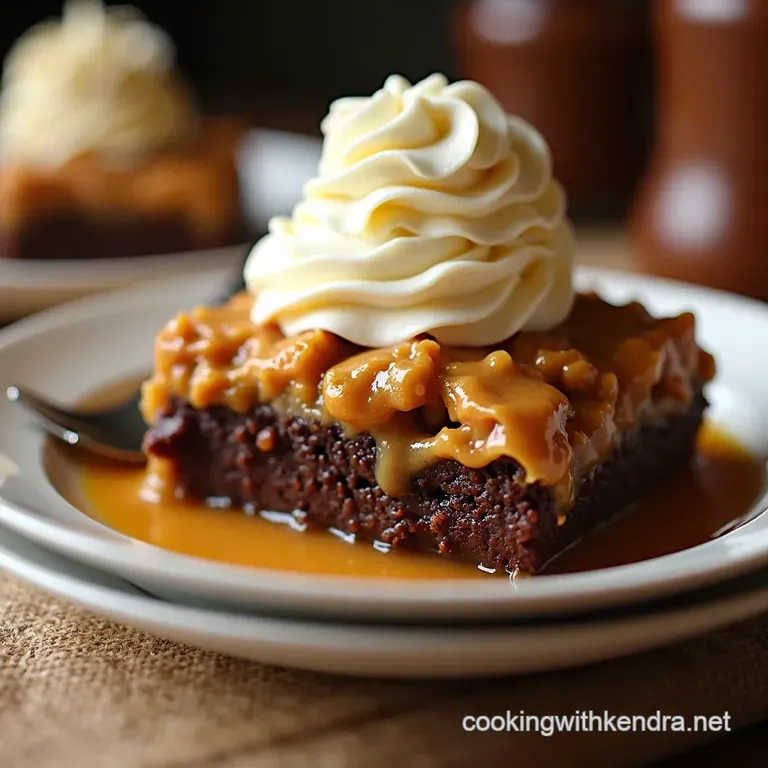 Peanut Butter Chocolate Dump Cake Seriously Easy Decadence presentation