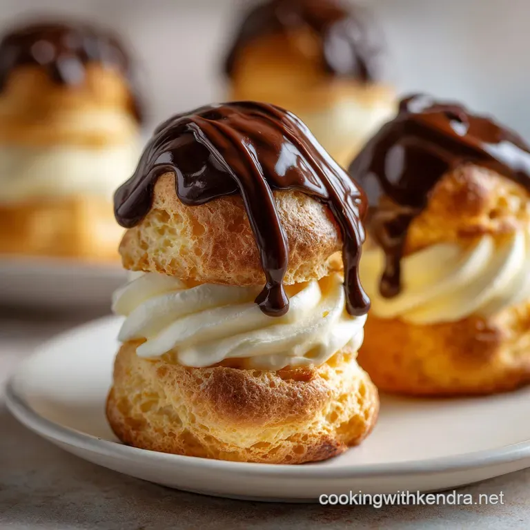 Classic Cream Puffs Profiteroles with Cr&egrave;me P&acirc;tissi&egrave;re