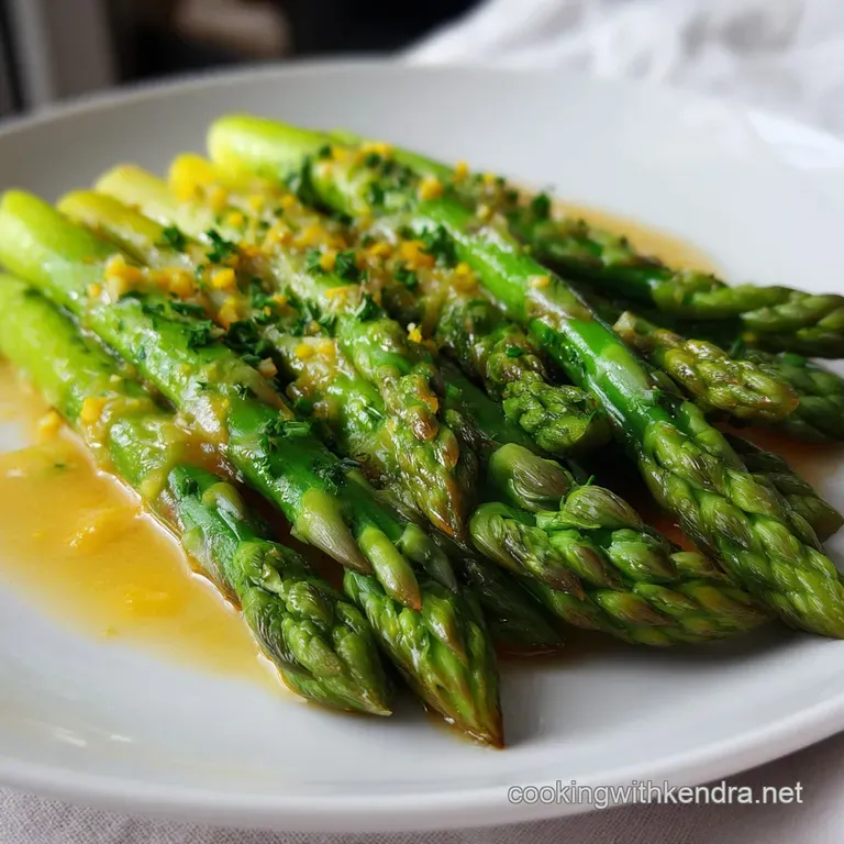 Steamed Asparagus with Lemon-Butter Finish