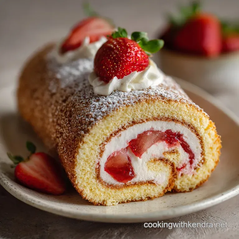 Strawberry Swiss Roll: the Ultimate Fluffy Summer Roulade Recipe presentation