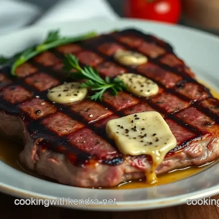 My Perfect Rib Eye: Grilled with Garlic Herb Butter for Delicious Flavor