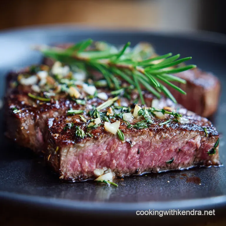 Perfectly Seared Entrecôte with Garlic-Herb Butter