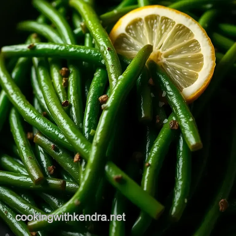 Perfectly Steamed Green Beans with a Touch of Lemon presentation