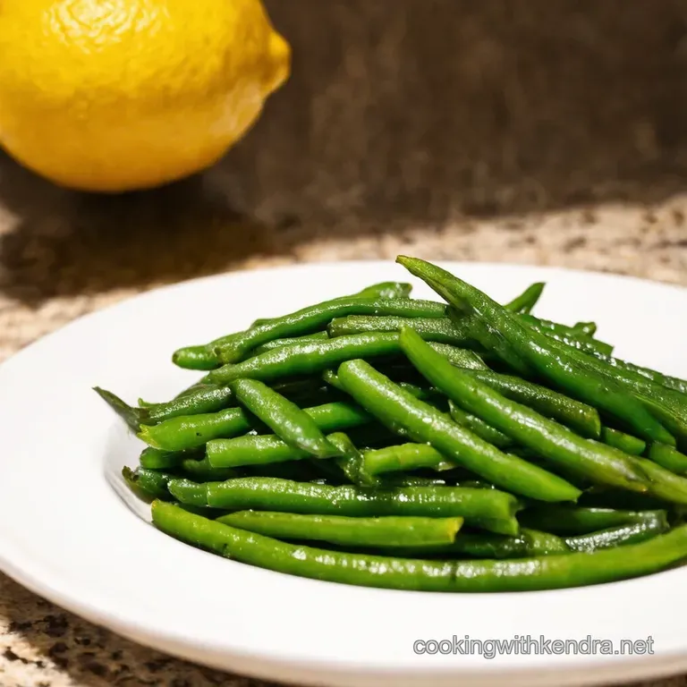 Perfectly Steamed Green Beans with Lemon Herb Butter presentation