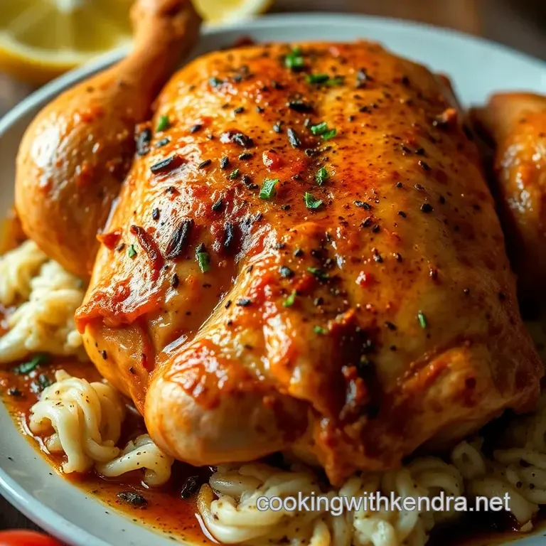Peruvian Pollo a La Brasa: Flavorful Roasted Chicken presentation