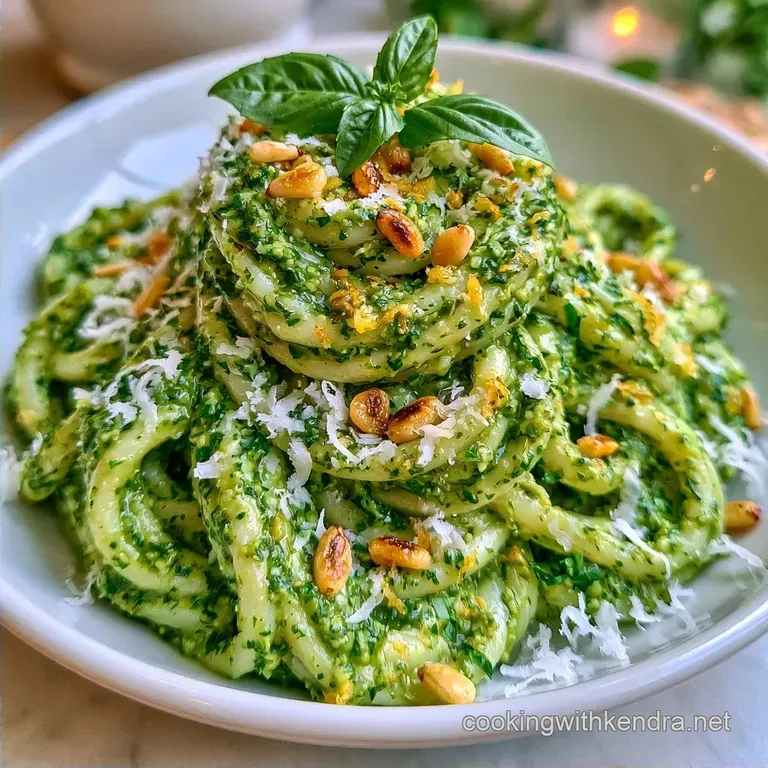 Pesto Pasta with Fresh Basil in 15 Minutes