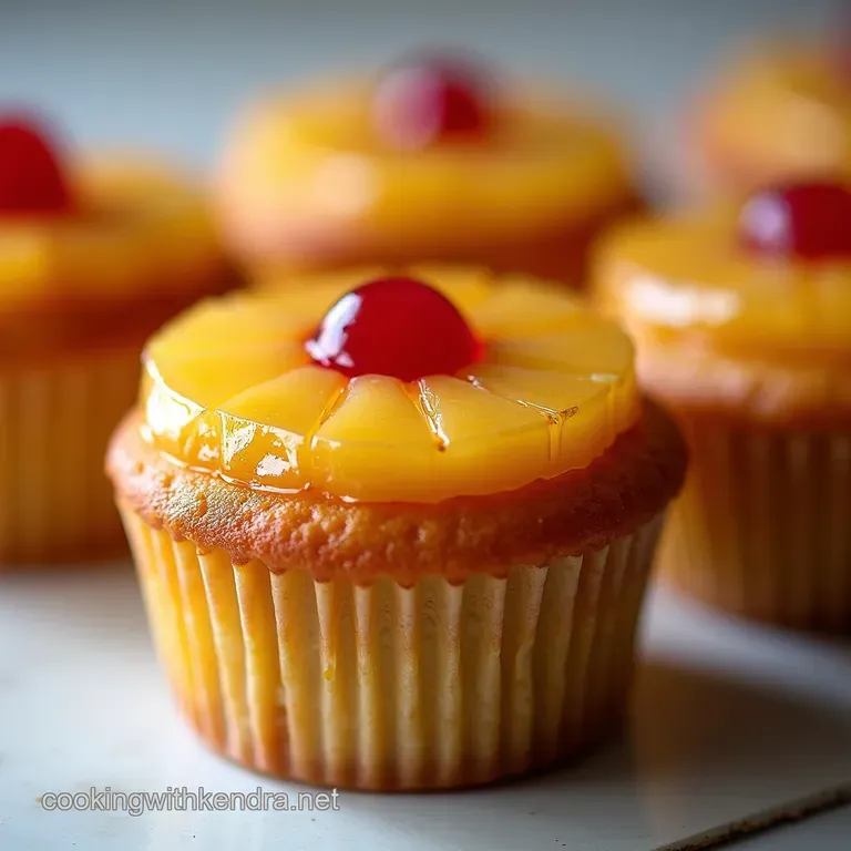 Caramelised Crown Pineapple Upside Down Cupcakes