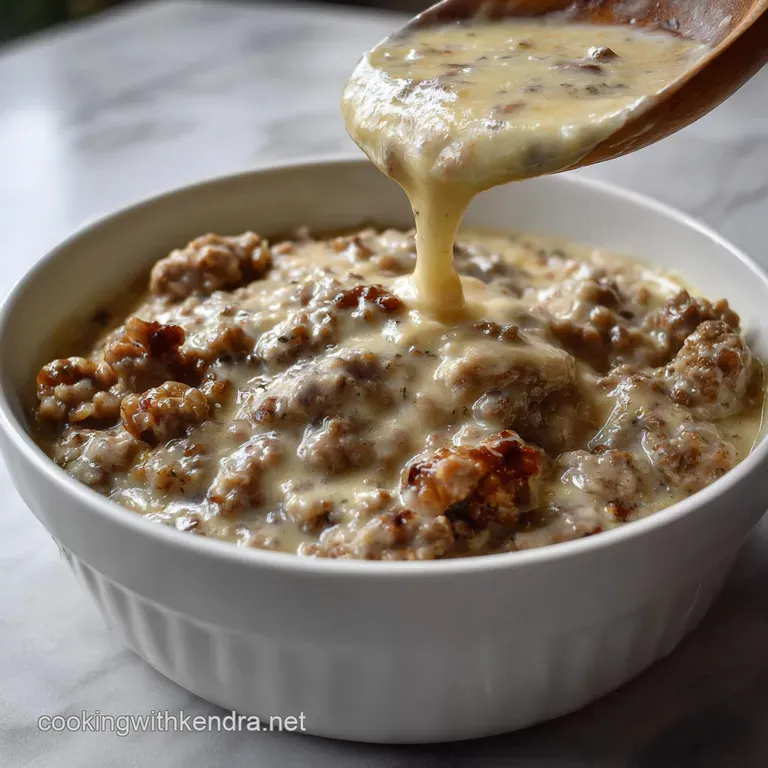 The Ultimate Pioneer Woman Sausage Gravy Recipe presentation