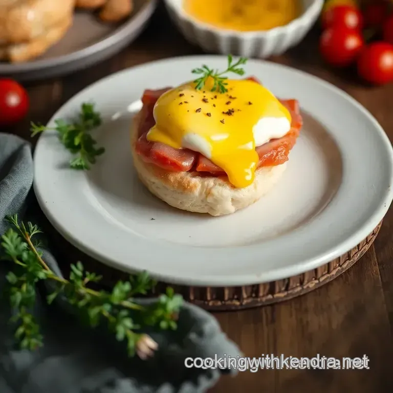 Poached Prosciutto Eggs Benedict: A Quick & Easy Brunch Delight presentation