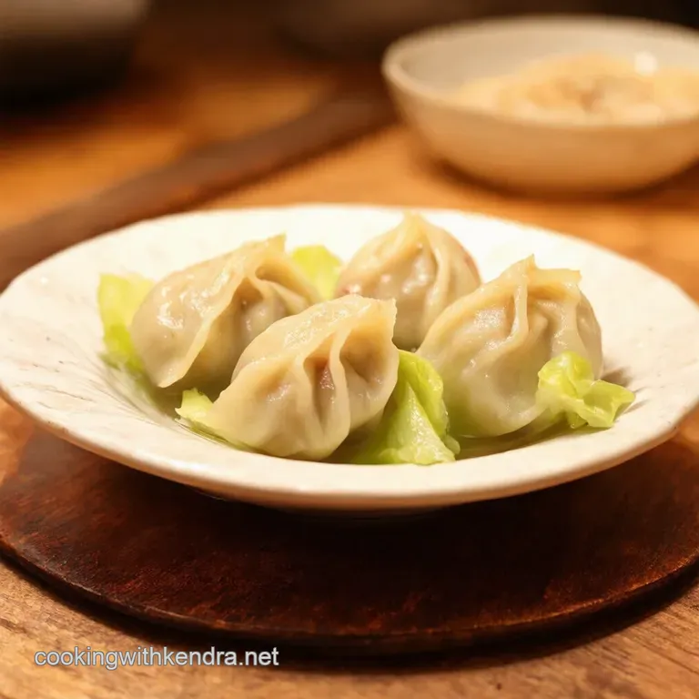 Pork Cabbage Dumplings presentation