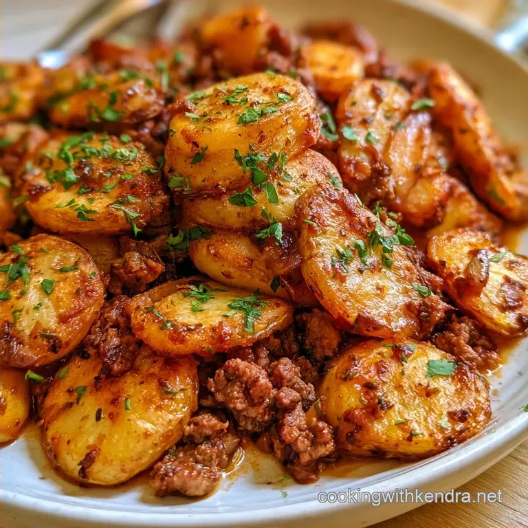 Potato Topped Ground Beef Skillet: One Pan Dinner