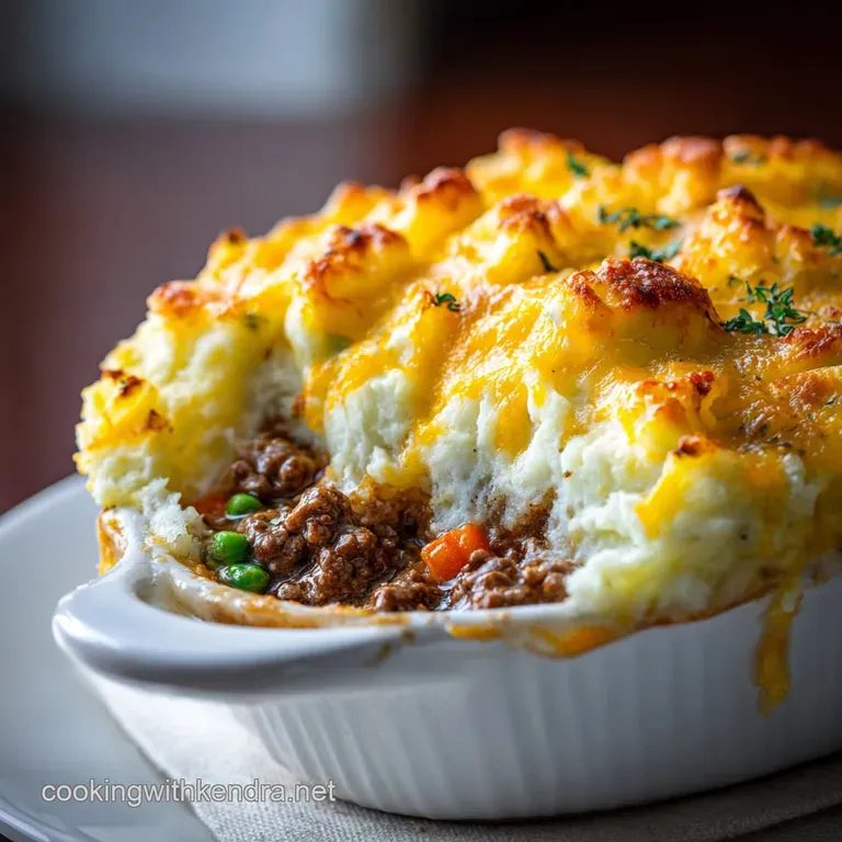Shepherds Pie: the Proper British Recipe with Deeply Savory Lamb Filling presentation