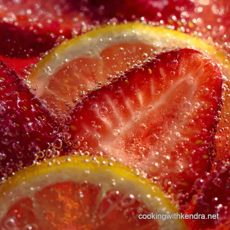 A Proper Summer Cracker Sparkling Strawberry Lemon Punch presentation