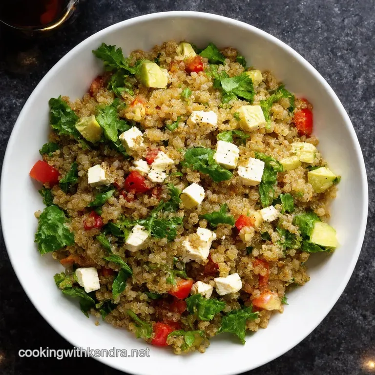 Protein Powerhouse Greek Quinoa Salad presentation