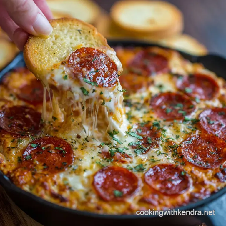 Pizza Dip: the Ultimate Pub-Style Baked Appetizer presentation