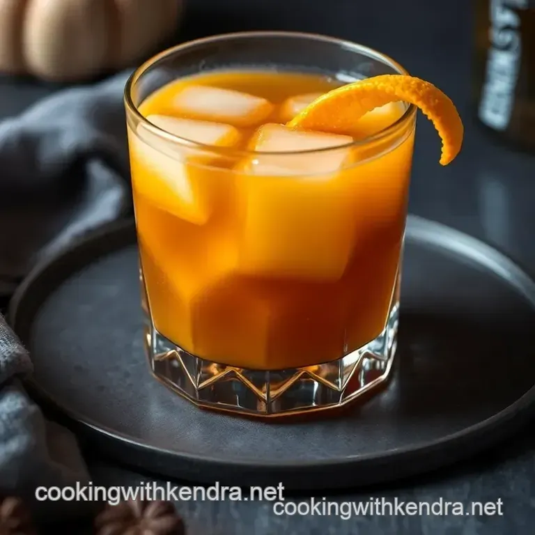 Pumpkin Old Fashioned: a Cozy Fall Twist on a Classic Cocktail presentation