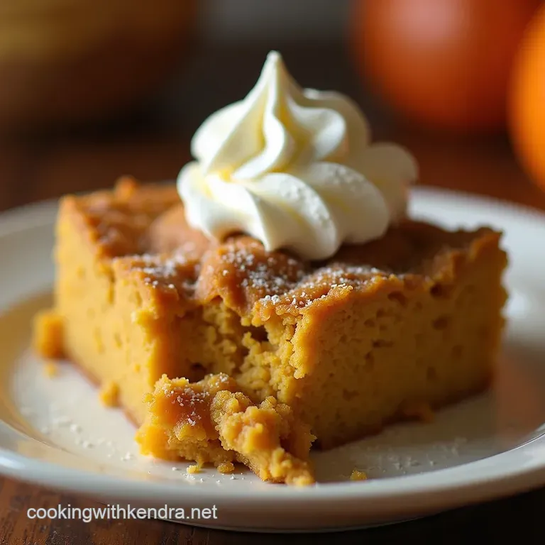 The Lazy Bakers Delight Ultimate Pumpkin Pie Dump Cake Crustless Perfection presentation