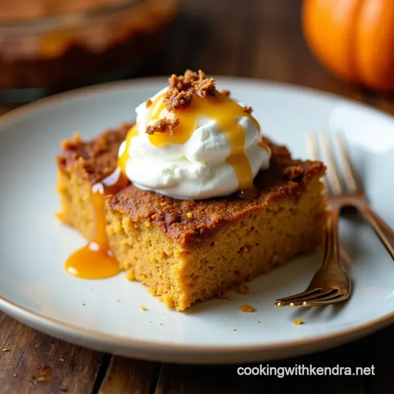 The Lazy Bakers Delight Ultimate Pumpkin Pie Dump Cake Crustless Perfection