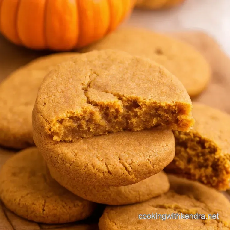 Pumpkin Pie Perfection Soft Spiced Cookies presentation