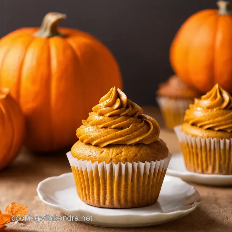 Pumpkin Spice Bliss Cupcakes with Toasted Pumpkin Seed Perfection presentation