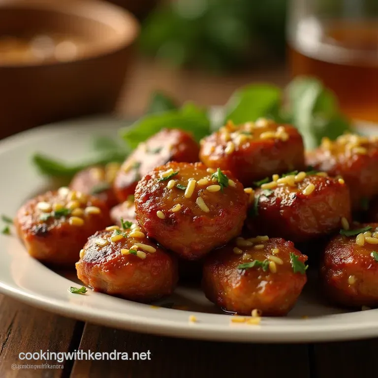Sticky Fingers Delight Quick Honey Garlic Steak Bites presentation