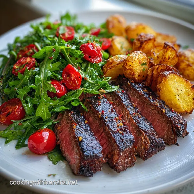 Quick Steak and Salad with Arugula