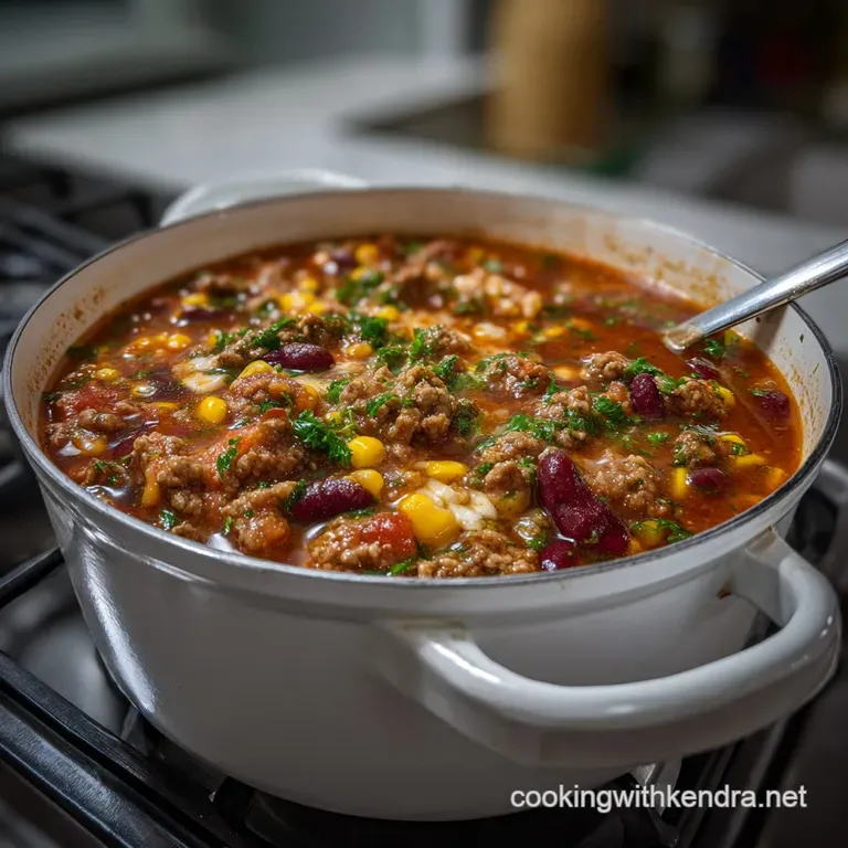 The Best Stove Top Taco Soup Recipe presentation
