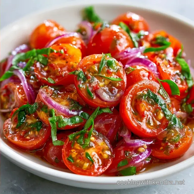 Quick Tomato Basil Salad in 10 Minutes