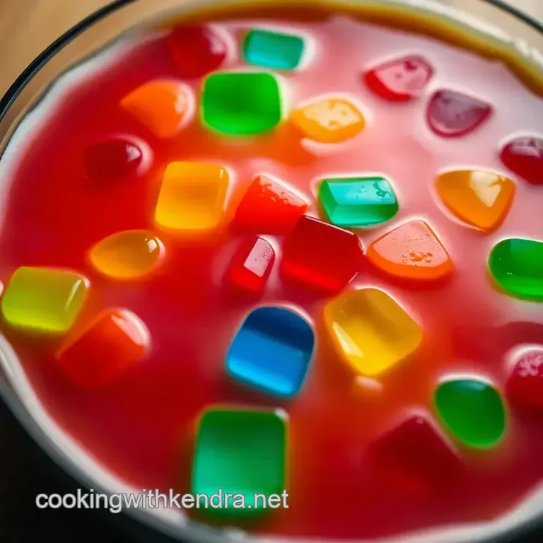 Rainbow Gelatina Mosaic presentation