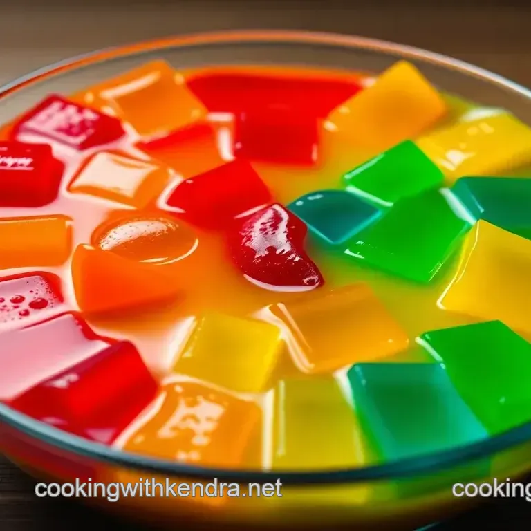 Rainbow Gelatina Mosaic