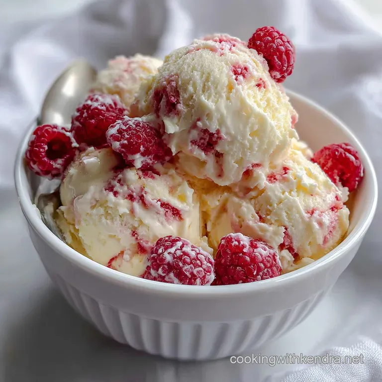 Sherbet: Easy Raspberry Lemon Recipe Scoop