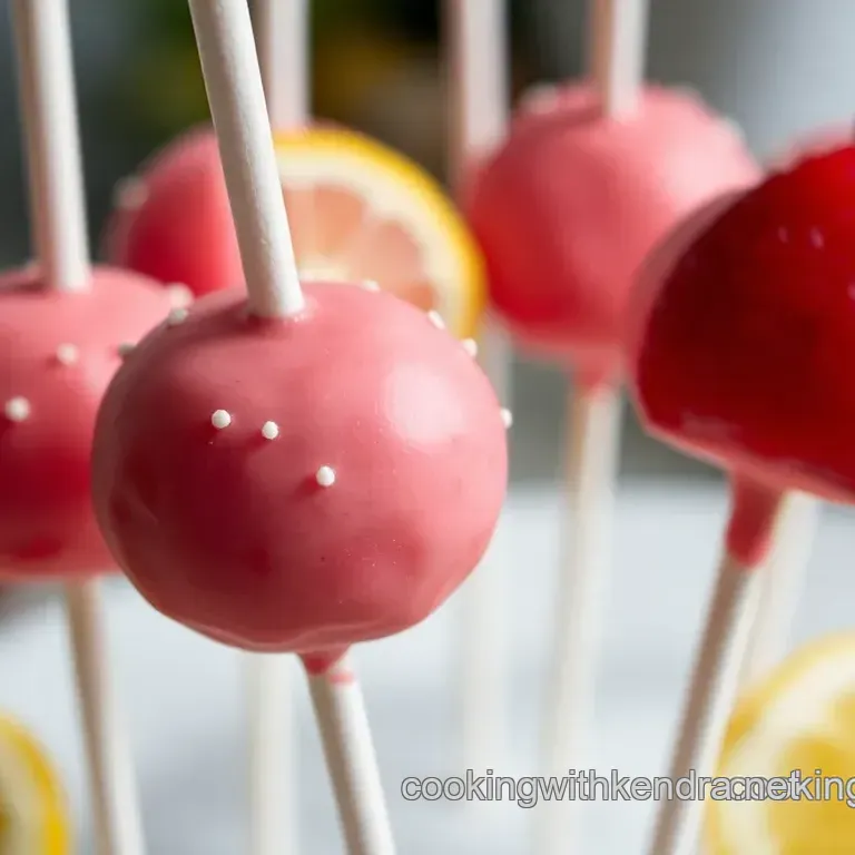 How to Make Charming Raspberry Lemonade Wedding Cake Pops
