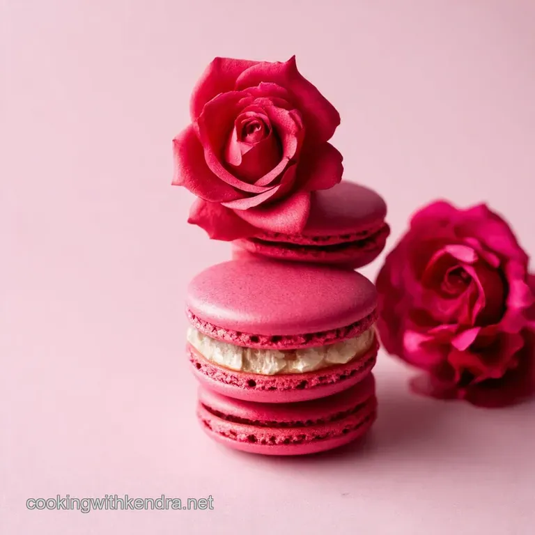 Raspberry Rose Macarons A Valentines Delight