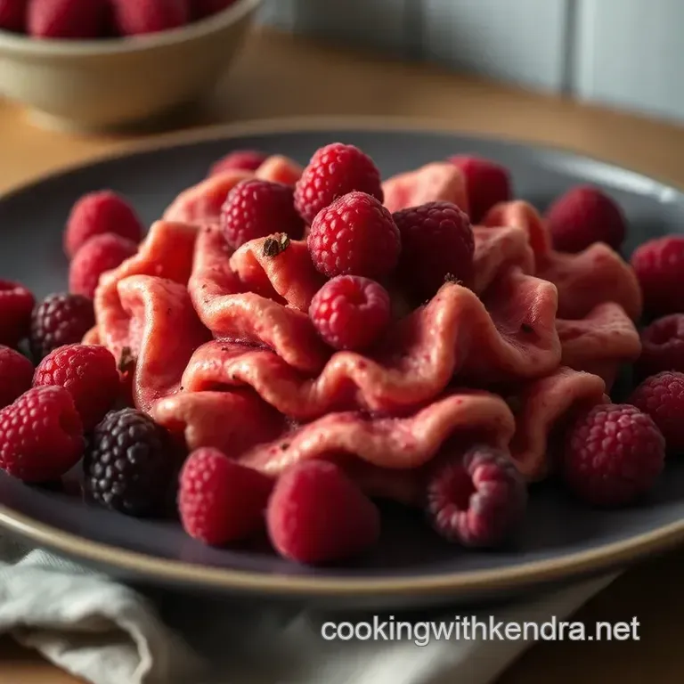 Raspberry Ruffles Recipe presentation