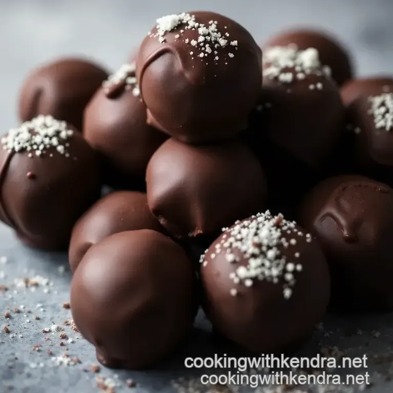 Red Stag Cherry Bourbon Chocolate Truffles presentation