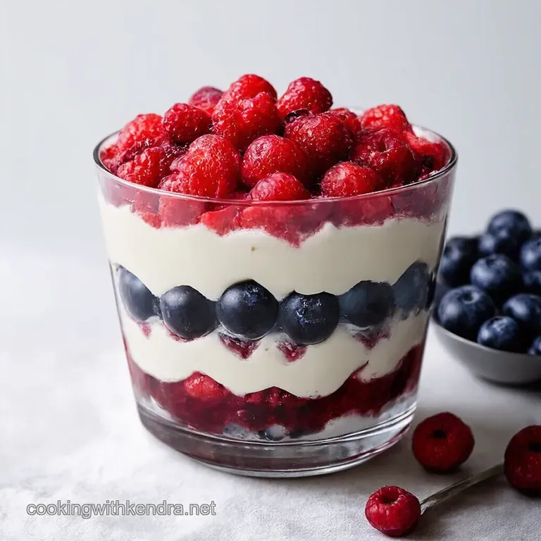Red White and Blue Berry Trifle