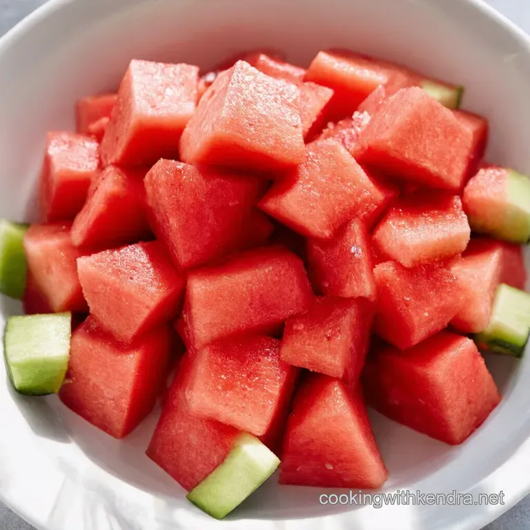 Red White and Blue Watermelon Wonder A 4th of July Salad