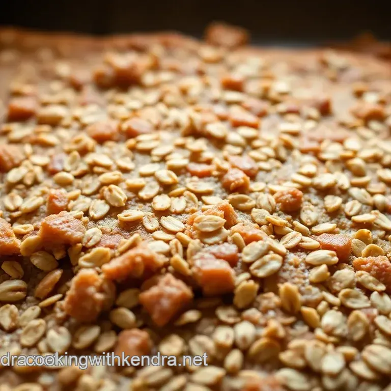 Rhubarb Flapjack Delight